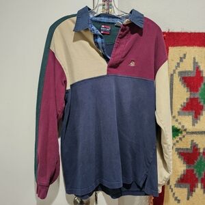 Vintage 90s Bugle Boy Rugby Shirt M